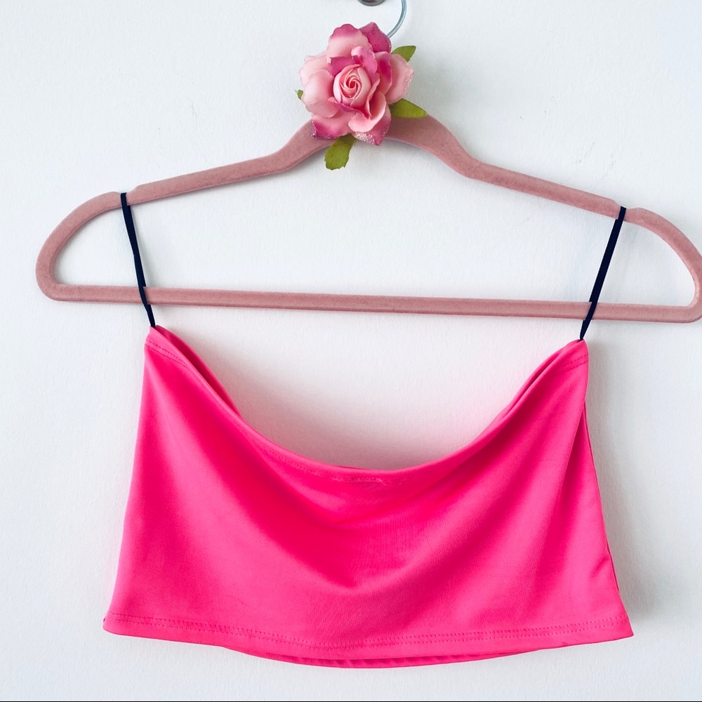 💕Hot Pink Bandeau Bra SZ M